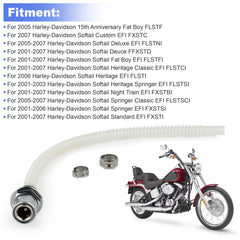 Jetuplusllc EFI valve assembly Harley Softail compatibility across key models.