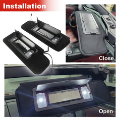 Jetuplusllc interior view showing visor installation in Corvette C4.