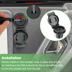 Jetuplusllc plastic locking mechanism with dust cover guards against water and rust