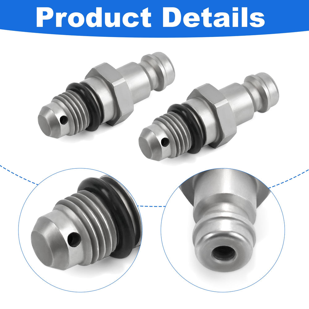 Polished metal bleeder fitting designed for durable marine use.