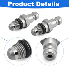 Polished metal bleeder fitting designed for durable marine use.