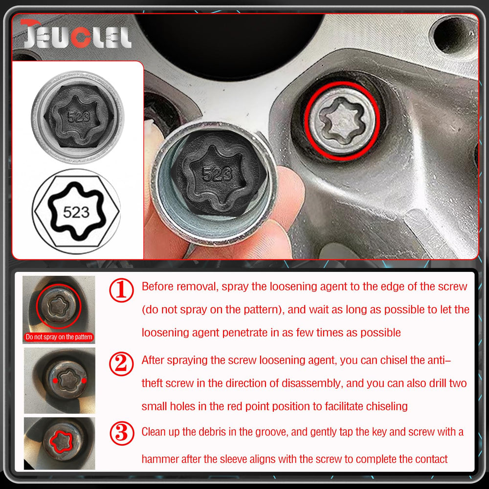 JEUCLEL high-quality materials for durable wheel tool performance