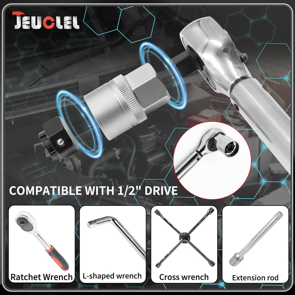 JEUCLEL Torque guidance helps reduce stress during removal.