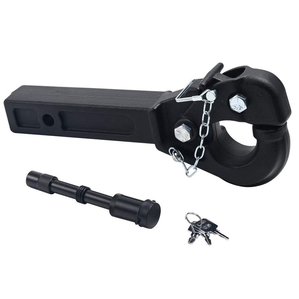 JEXTRA pintle hitch 15-ton profile view shows rugged forged steel construction