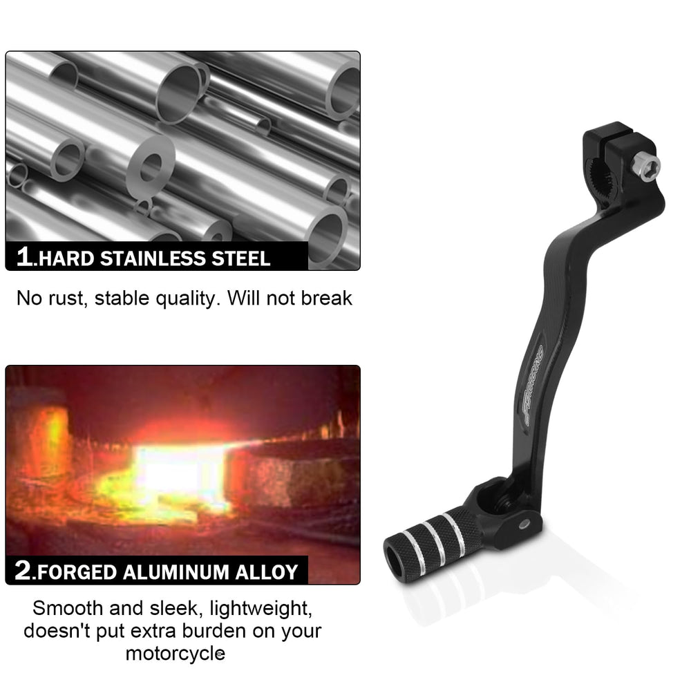 Anodized finish provides wear resistance and bold look