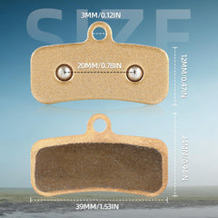 JFG RACING brake pad friction surface close-up with high-strength compound