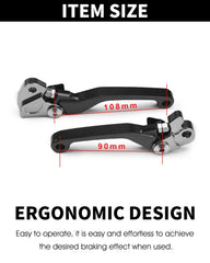 JFG RACING outward fold design helps prevent lever breakage