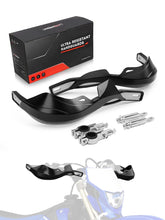 JFG RACING dirt bike handguards front view protecting hands from wind and debris