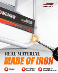 JFG Racing corner detail reveals durable iron construction