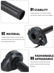 JFG RACING dirt bike throttle grips provide stable control on tough terrain.
