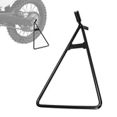 JFG RACING triangle stand front view shows sturdy steel frame for parking