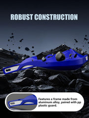 JFG RACING handguards PP plastic outer shell resists impact.