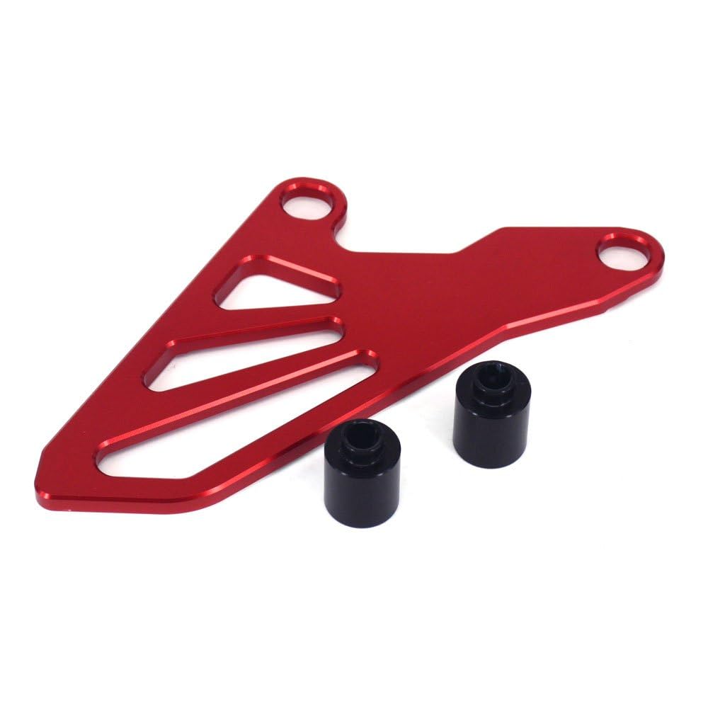 JFG RACING front sprocket guard shows installation-friendly design for quick maintenance.