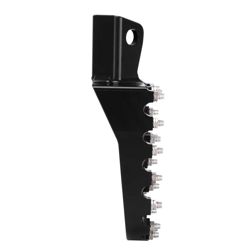 JFG RACING KLR650 footpegs detail easily-clean design for mud and dust.