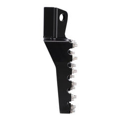 JFG RACING KLR650 footpegs detail easily-clean design for mud and dust.