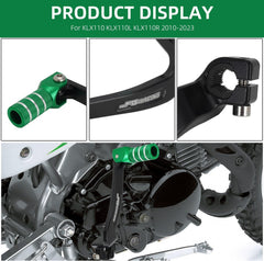 JFG RACING KLX110 foldable tip protects during impacts.