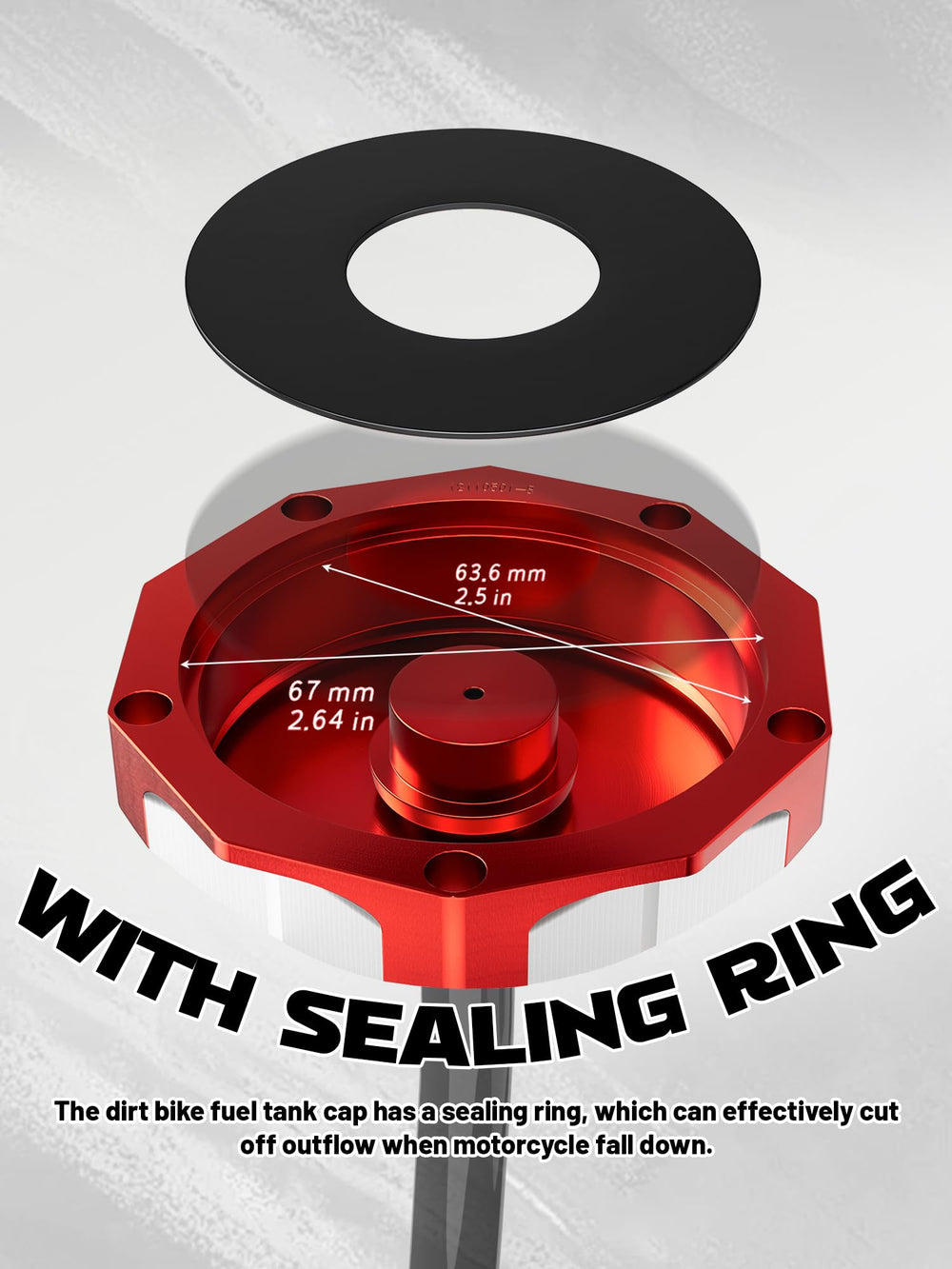 JFG RACING Raptor-660 gas cap installs easily with no modification.