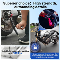 JFG RACING retractable compression rod stand simplifies mounting and reduces effort.