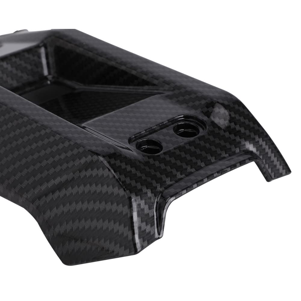 On-bike view demonstrates easy installation with existing screw holes.