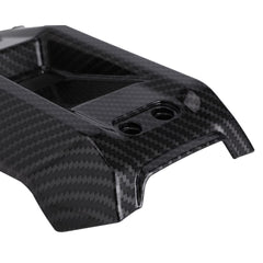 On-bike view demonstrates easy installation with existing screw holes.