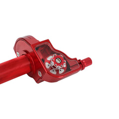 JFG RACING throttle assembly side view highlights ergonomic grip and control