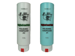 JFJ Easy Pro blue one polish compound bottle for smooth gloss and reliable results.