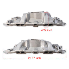 Top view of JGhyperX 2701 intake manifold highlights dual‑plane layout