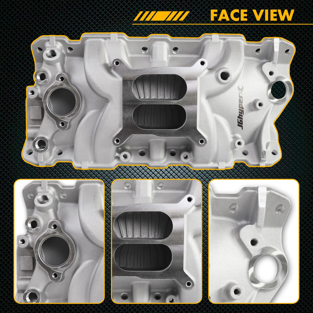 Natural aluminum finish on JGhyperX 2701 manifold highlights craftsmanship