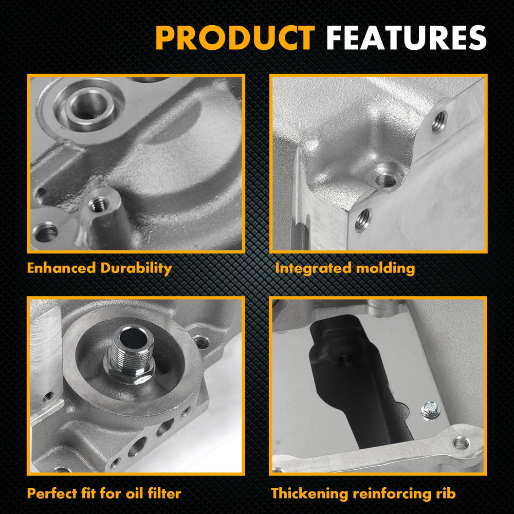 JGhyperX pickup tube and oil passage cover showing reliable oil pickup under driving