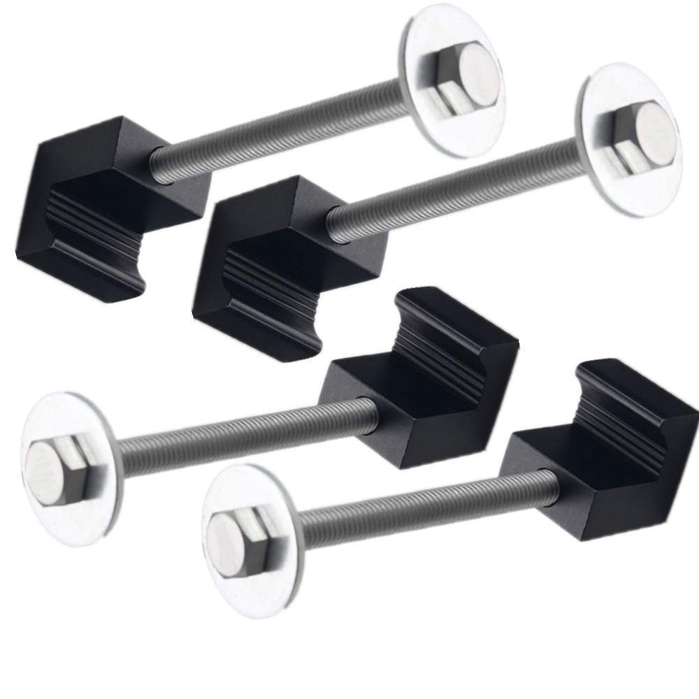 JGR aluminum tie down hardware close-up showing rust-free construction