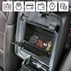 JHD-TOGO Wrangler center console installation showing easy screw mounting.