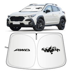 JHGFVC windshield sun shade fits Subaru Crosstrek front window for cooler cabin.