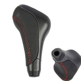 Jiacheng PTR57-34141 gear shift knob close-up reveals premium leather for durable grip.