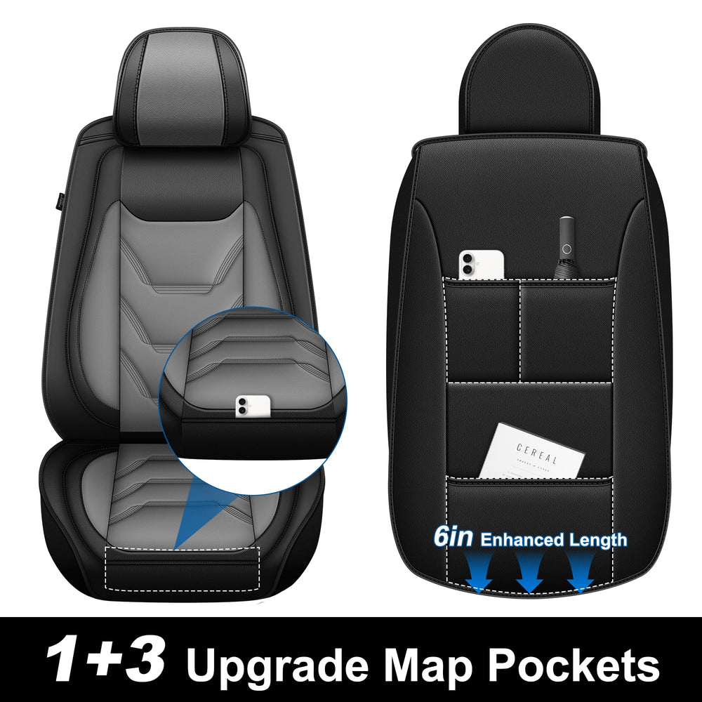 JIAMAOXIN custom-fit leather-like seat covers for Dodge RAM protect daily wear.