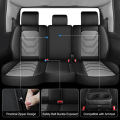JIAMAOXIN curved-bench-fit seat covers hug curved RAM seats for a tidy look