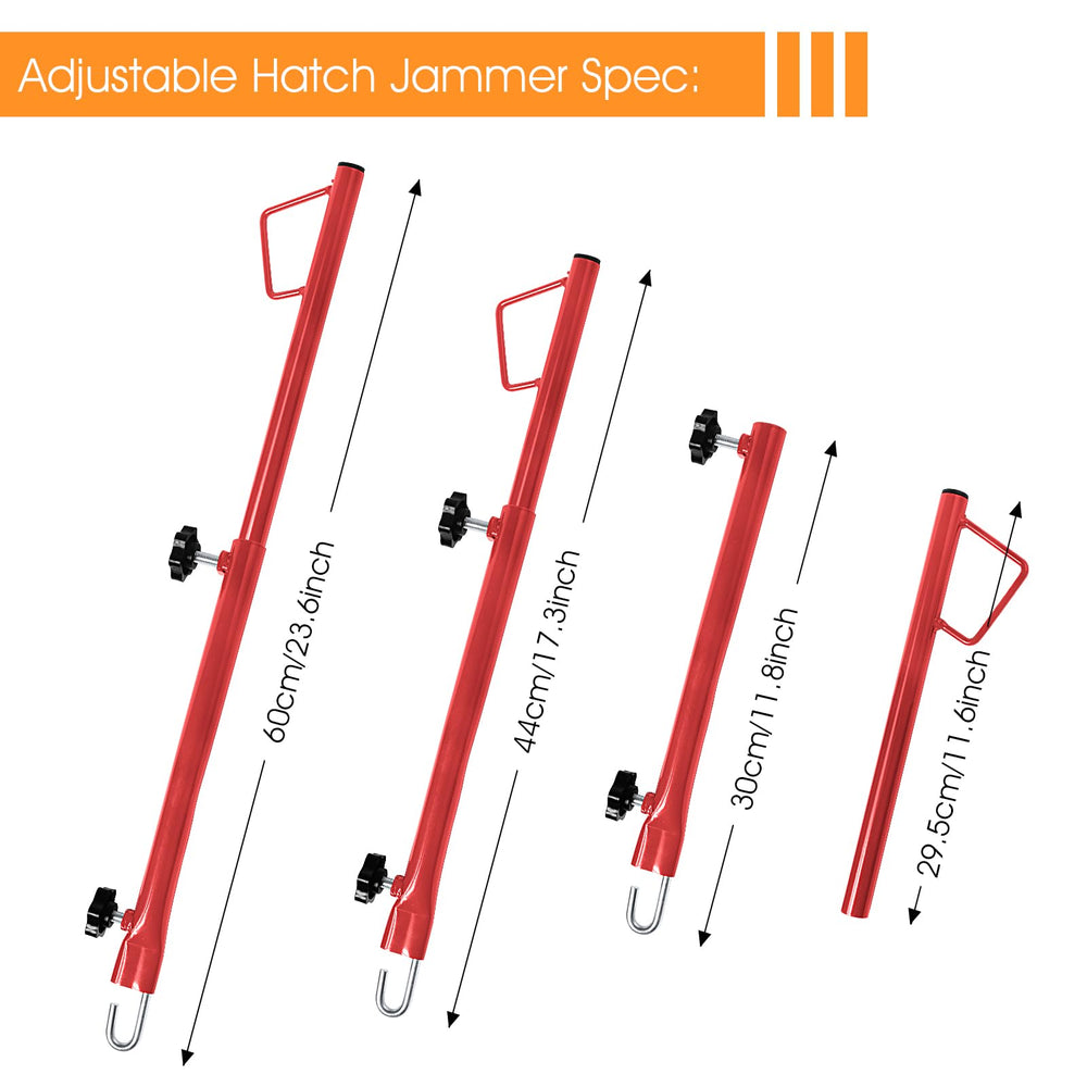JIANBENKJ hatch jammer holder rod angle-adjust enables comfortable access.