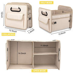 JiatuA car trunk organizer large compartment offers roomy storage for bulky items