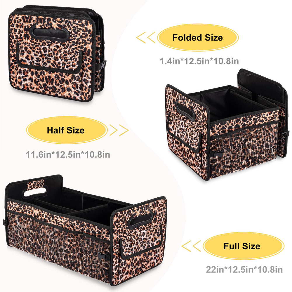 JiatuA leopard universal fit works with most cars for clutter-free trunks