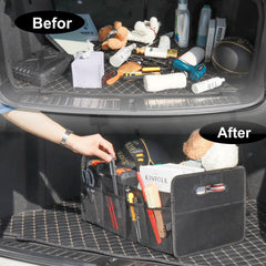 JiatuA secure buckle keeps the organizer folded when not in use.