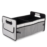 JiatuA trunk organizer with stabilizing structure for upright storage