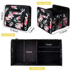 JiatuA universal-fit trunk organizer in SUV trunk