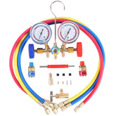 JIFETOR three-way manifold gauge for precise refrigerant diagnostics