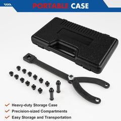 Jiimee carrying case keeps pins organized for on-site use.