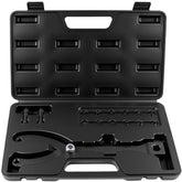 Jiimee pulley holder tool kit with 15 pieces in a sturdy case for quick setup.