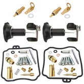 JIK carburetor repair kit for Yamaha V-Star 650, direct-fit components ready for installation.