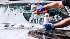 Jimbos Super Soaper rinseless wash setup demonstrates water-saving, convenient cleaning.