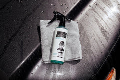 Jimbos Tough as Shell ceramic spray on glass delivers clarity and slickness.