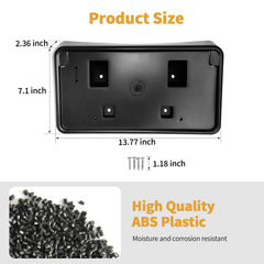Jimen ABS construction provides durable, stable license plate support.
