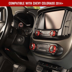 Jimen center-console trim in red adds modern style and scratch resistance