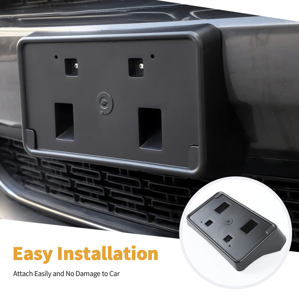 Jimen easy-install license plate bracket requires no drilling.